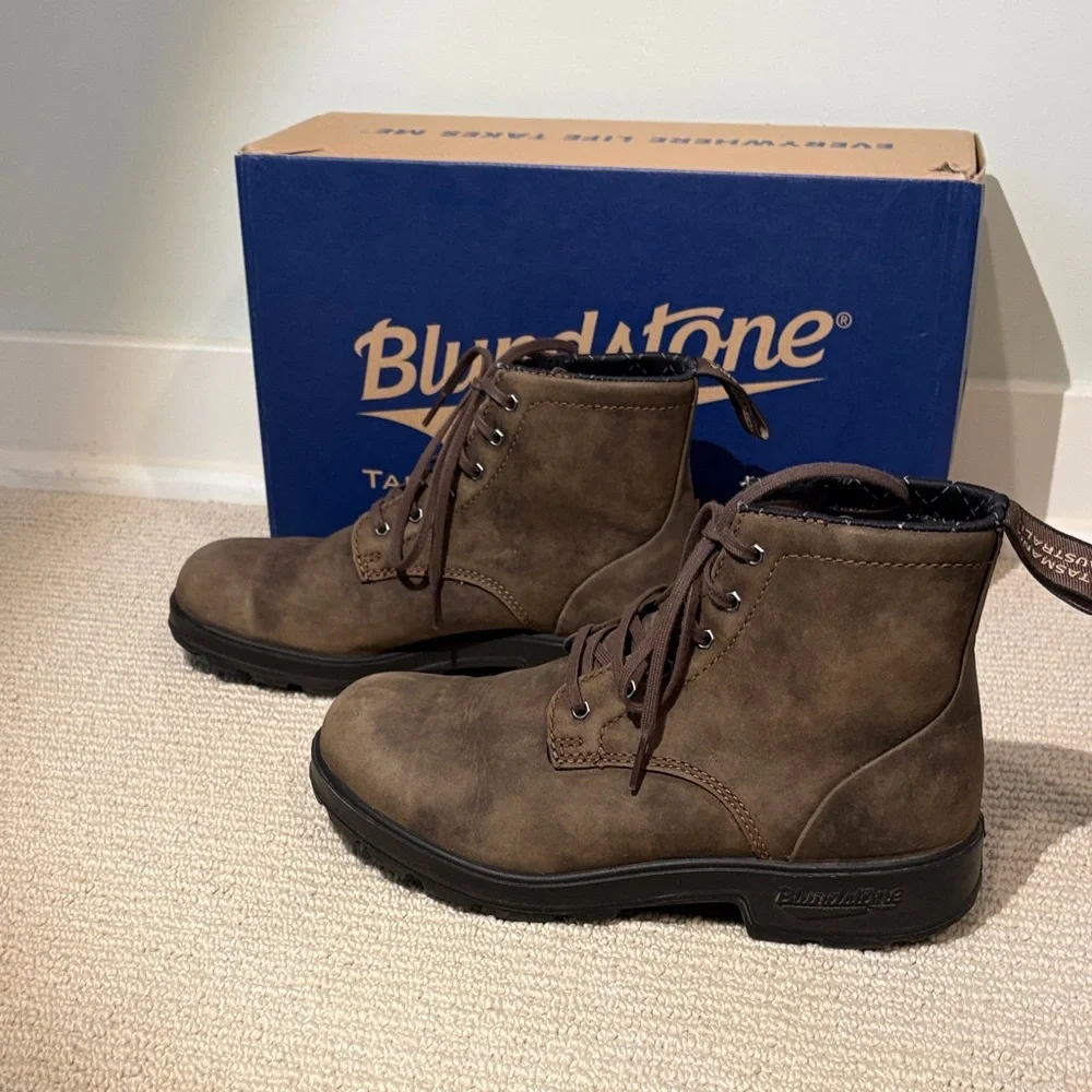 Blundstone 1930 Brown Leather Ankle Boots Size US 7 - Picture 5 of 6